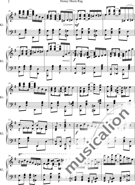 Scott, James: Honey Moon Rag - Klavier:2