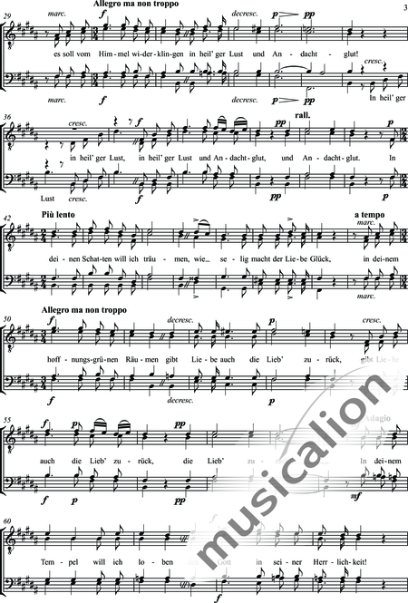 Häsler, Carl: Der Wald - Chor>TTBB:3