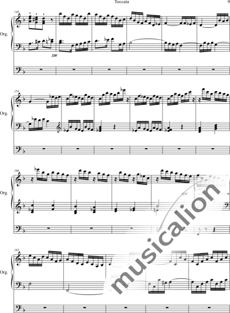 Lucas, Clarence: Toccata - Orgel>mPed:9