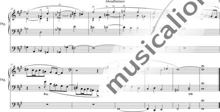 Thomas, Otto: Abendfantasie - Orgel>mPed:2