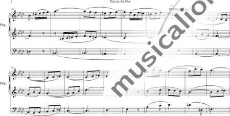 Thomas, Gustav Adolph: Trio in As-Dur - Orgel>mPed:1