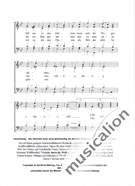 Bätzing, Berthold: Passing through the waves - Coro>SATB:2