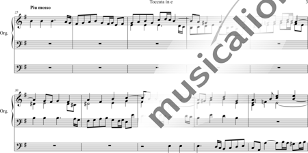 Speth, Johann: Toccata in e - Orgel>mPed:2