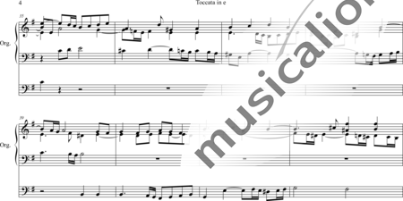 Speth, Johann: Toccata in e - Orgel>mPed:3