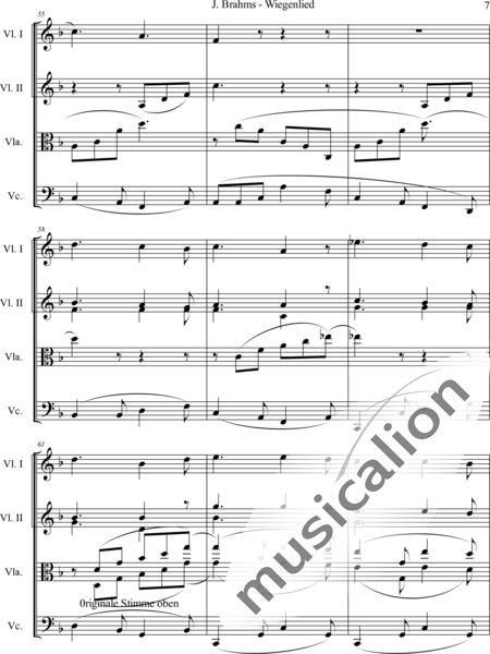 Brahms, Johannes: Wiegenlied - Violine 2+[Vla+Vc]:7