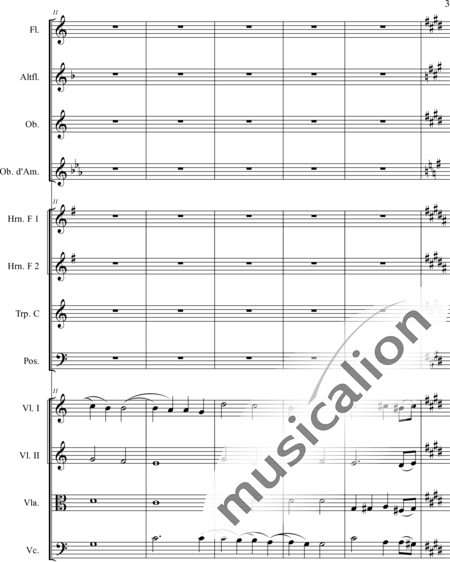 Schaepers, Felix: Thoughtful - worn - Violín 2+[Fl2+Ob2]+[Cr2+Trb+Trp]+[Vla+Vc]:3