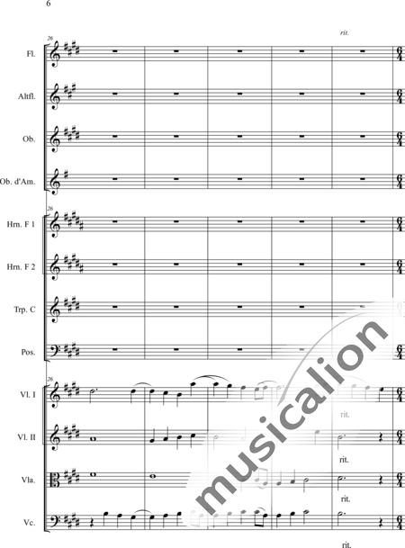 Schaepers, Felix: Thoughtful - worn - Violín 2+[Fl2+Ob2]+[Cr2+Trb+Trp]+[Vla+Vc]:6