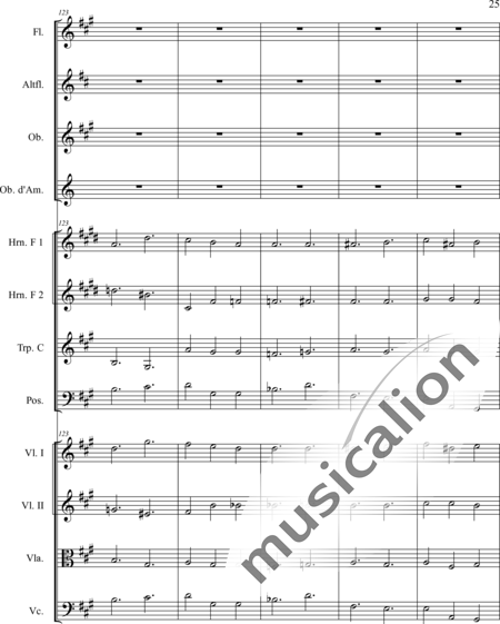 Schaepers, Felix: Thoughtful - worn - Violín 2+[Fl2+Ob2]+[Cr2+Trb+Trp]+[Vla+Vc]:25