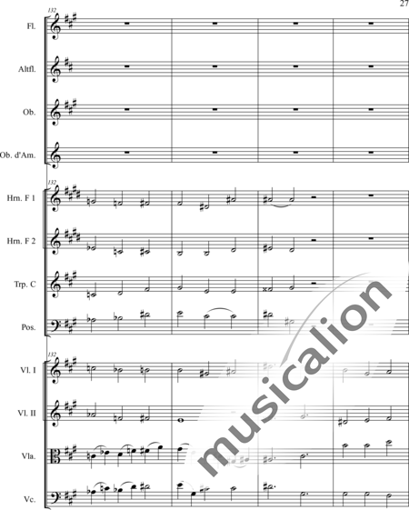 Schaepers, Felix: Thoughtful - worn - Violín 2+[Fl2+Ob2]+[Cr2+Trb+Trp]+[Vla+Vc]:27