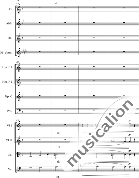 Schaepers, Felix: Thoughtful - worn - Violín 2+[Fl2+Ob2]+[Cr2+Trb+Trp]+[Vla+Vc]:32