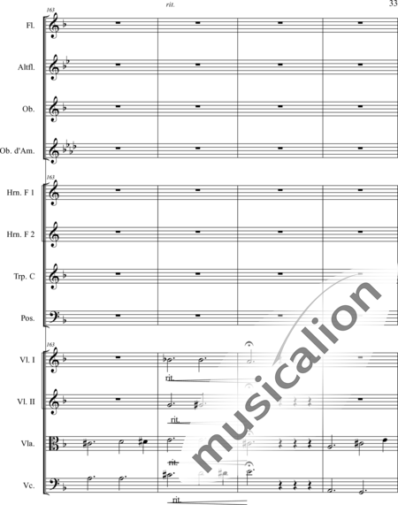 Schaepers, Felix: Thoughtful - worn - Violín 2+[Fl2+Ob2]+[Cr2+Trb+Trp]+[Vla+Vc]:33