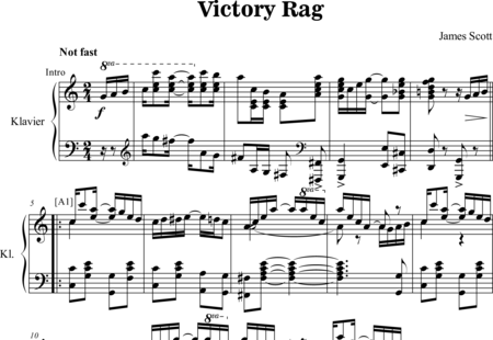 Scott, James: Victory Rag - Klavier:0
