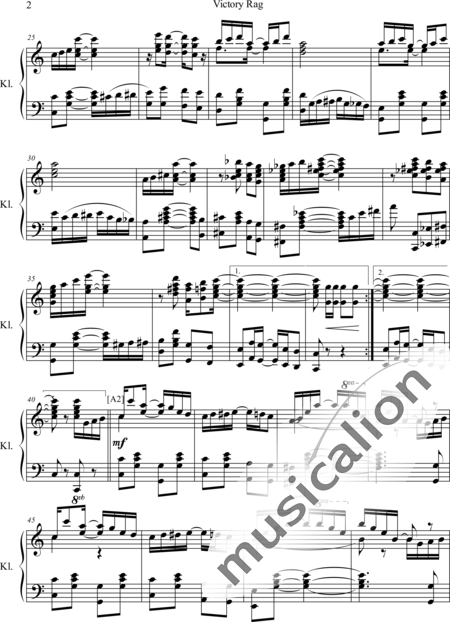 Scott, James: Victory Rag - Klavier:2