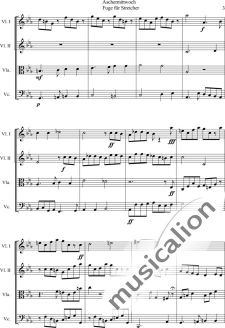 Langrieger, Hans G.: Aschermittwoch - Violine+[Vl+Vla+Vc]:3