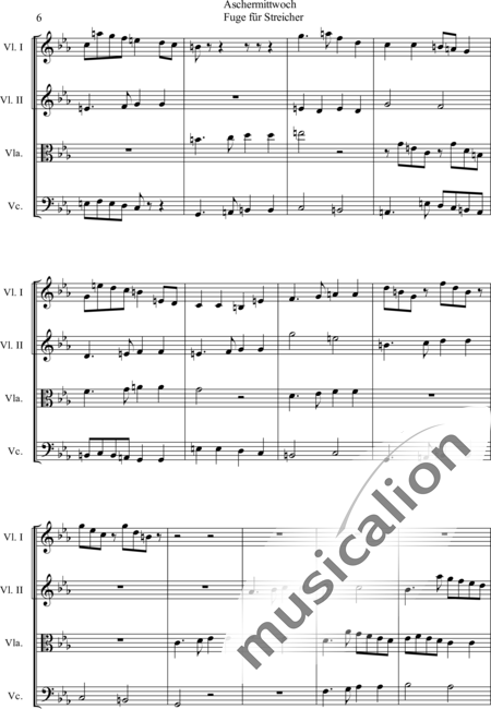 Langrieger, Hans G.: Aschermittwoch - Violine+[Vl+Vla+Vc]:6