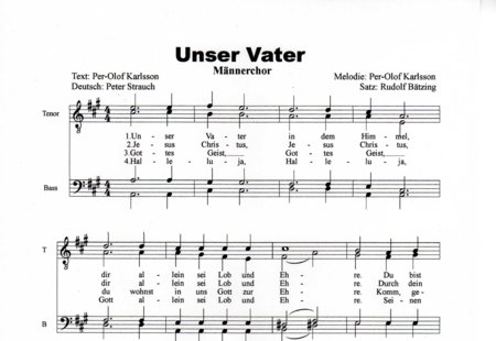 Bätzing, Rudolf: Unser Vater - Chor>TTBB:0