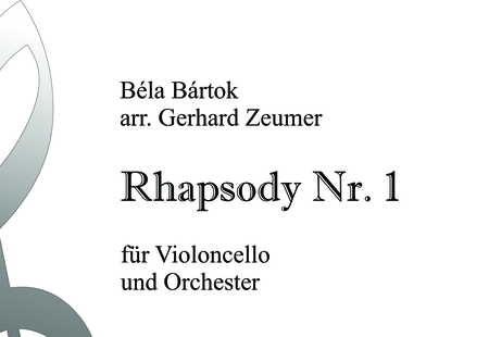 Bartók, Béla: Rhapsody Nr. 1 - Violoncello 2+[Fl+Klar]+Pk+[Vl2+Vla+Kb]:0
