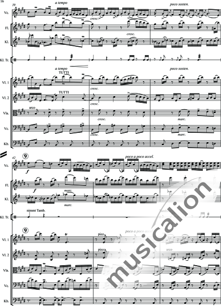 Bartók, Béla: Rhapsody Nr. 1 - Violoncello 2+[Fl+Klar]+Pk+[Vl2+Vla+Kb]:16