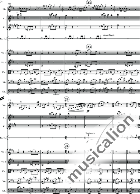 Bartók, Béla: Rhapsody Nr. 1 - Violoncello 2+[Fl+Klar]+Pk+[Vl2+Vla+Kb]:24