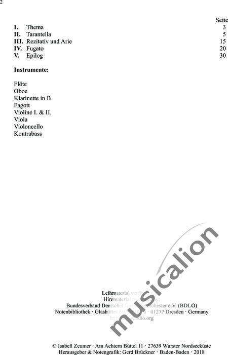 Zeumer, Gerhard: Concerto piccolo - Flöte+[Ob+Klar+Fg]+[Vl2+Vla+Vc+Kb]:2