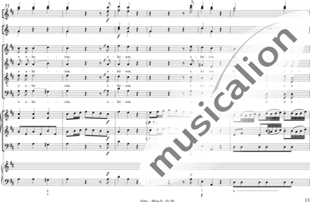 Schwerdtner, Ignaz: Missa in D - Solo>Sop/Alt/Ten/Bass+Chor>SATB+Fl2+Hn2:12