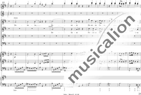 Schwerdtner, Ignaz: Missa in D - Solo>Sop/Alt/Ten/Bass+Chor>SATB+Fl2+Hn2:24