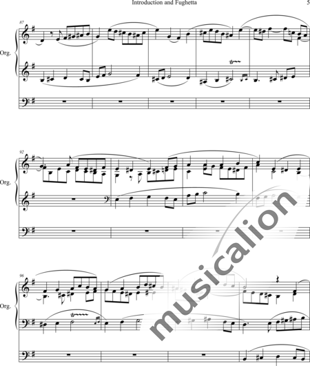 Alcock, Walter Galpin: Introduction and Fughetta E-minor - Órgano>cPed:5