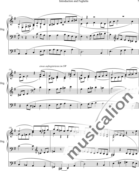 Alcock, Walter Galpin: Introduction and Fughetta E-minor - Órgano>cPed:7