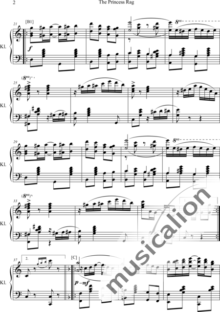 Scott, James: The Princess Rag - Klavier:2