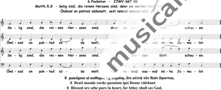 Wasmuth, Jan-Jürgen: Beatitudes - Matthew 5 - JJWV 667-01-09 - Choir>SATB:5