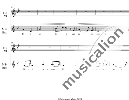 Cahen d'Anvers, Albert: Agnus Dei - Chor>X+Org+Vl:1