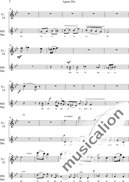 Cahen d'Anvers, Albert: Agnus Dei - Chor>X+Org+Vl:2