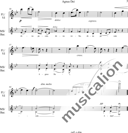 Cahen d'Anvers, Albert: Agnus Dei - Chor>X+Org+Vl:3
