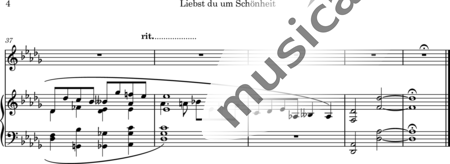 Schumann, Clara : Liebst du um Schönheit - Solo>sop+Piano:4