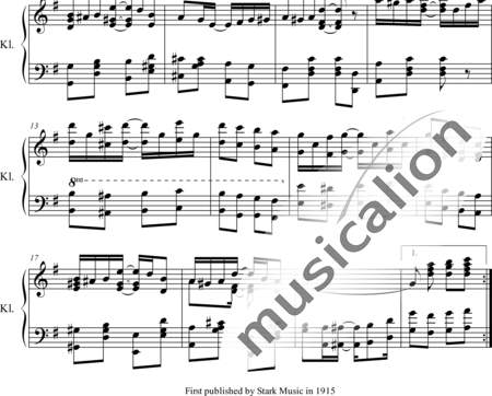 Scott, James: Evergreen Rag - Klavier:1