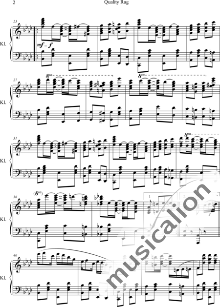 Scott, James: Quality Rag - Piano:2