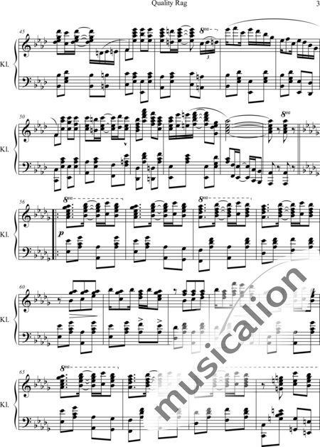 Scott, James: Quality Rag - Piano:3