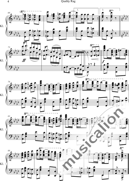 Scott, James: Quality Rag - Piano:4