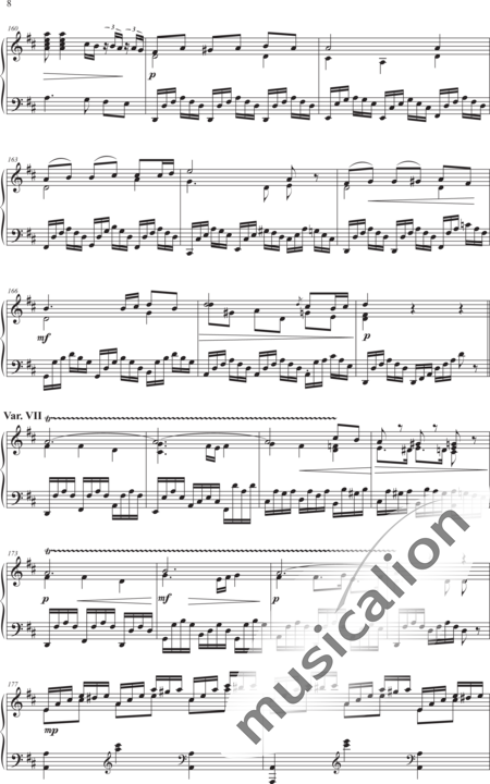 Heldstab, Hansjakob: Theme and 12 Variations - Piano:8