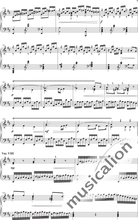 Heldstab, Hansjakob: Theme and 12 Variations - Piano:9