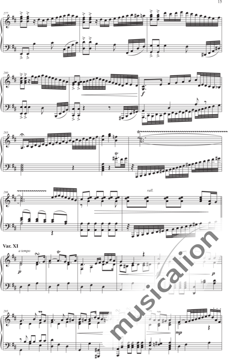 Heldstab, Hansjakob: Theme and 12 Variations - Piano:15