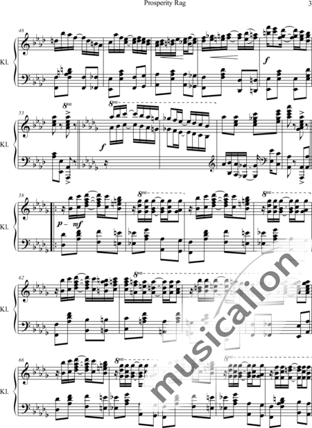 Scott, James: Prosperity Rag - Piano:3