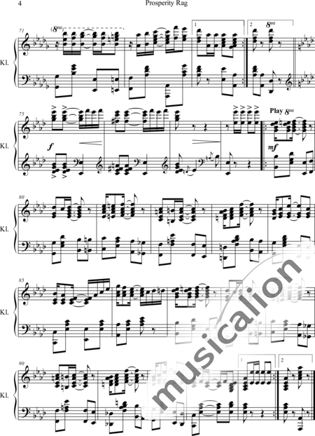 Scott, James: Prosperity Rag - Piano:4