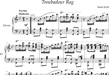 Scott, James: Troubadour Rag - Piano:0