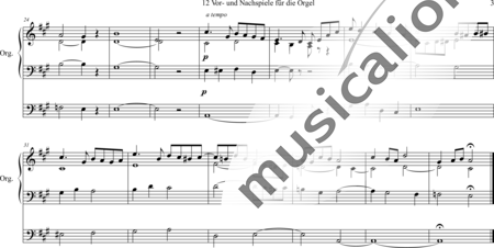 Kern, August: Zwölf Vor- und Nachspiele, Praeludium Nr. 3 A-Dur ( Twelve preludes and postlude - Organ>wped:2