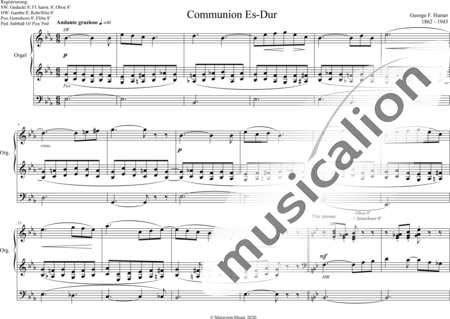Hamer, : Communion E Flat Major - Organ>wped:0