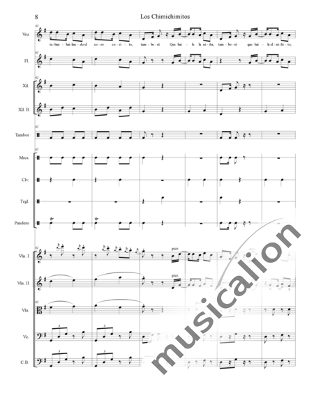 Colmenarez Aguilar, Douglas: Carl Orff Competition 2020 Los Chimichimitos - Choir>SS+Rec+[Xyl2+Perc]+[Vln2+Vla+Vlc+Db]:10