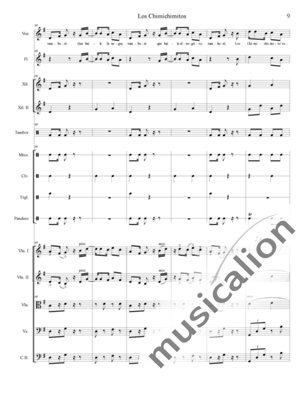 Colmenarez Aguilar, Douglas: Carl Orff Competition 2020 Los Chimichimitos - Choir>SS+Rec+[Xyl2+Perc]+[Vln2+Vla+Vlc+Db]:11