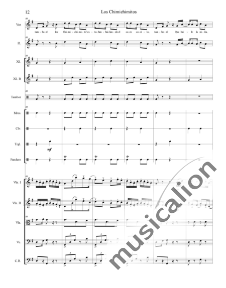 Colmenarez Aguilar, Douglas: Carl Orff Competition 2020 Los Chimichimitos - Choir>SS+Rec+[Xyl2+Perc]+[Vln2+Vla+Vlc+Db]:14