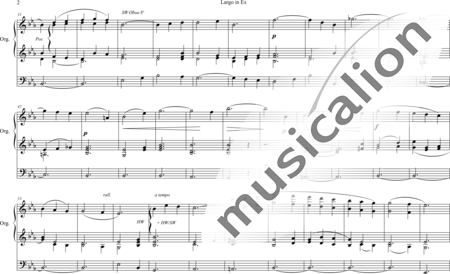 Bunnet, Edward: Largo Es-Dur (Largo E-flat major) - Órgano>cPed:1